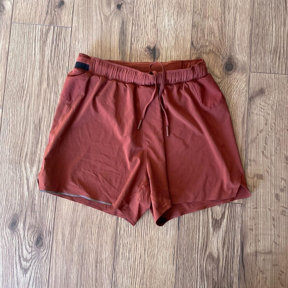 Lululemon Surge Short, XS, Dark Orange, 4"
